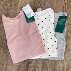 H&M 3-Pack Long sleeve shirts